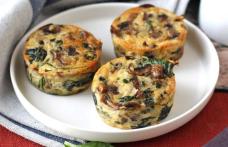 Brioșe cu spanac și ciuperci