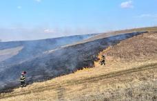 Pompierii au acționat, în ultimele ore, pentru stingerea a cinci incendii de vegetație uscată