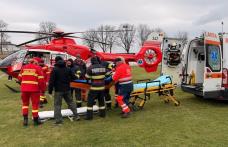 Bărbat din Dersca preluat de elicopterul SMURD de la Dorohoi