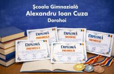 Rezultate remarcabile la etapa județeană a olimpiadelor școlare pentru Școala Gimnazială „A.I. Cuza” Dorohoi