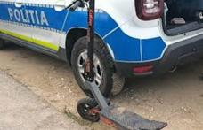 Alcoolemie uriașă depistată la un tânăr care se deplasa pe trotinetă