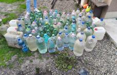 Aproximativ 600 de litri de alcool confiscați de polițiști