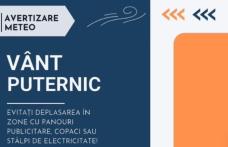 Atenție! Cod Portocaliu de vânt pentru județul Botoșani