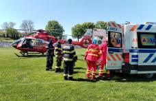 Femeie din comuna Șendriceni preluată de elicopterul SMURD de la Dorohoi