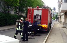 Apartament incendiat din neglijență