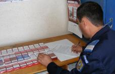 Alcool şi ţigări comercializate fără documente de provenienţă, confiscate de jandarmi