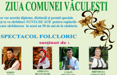 Ziua Comunei Văculeşti sărbătorită astăzi cu muzică, distincţii şi foc de artificii