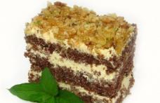 Prăjitură cu nucă şi caramel