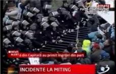 [VIDEO] Incidente violente la mitingul din Capitala