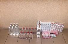 Bărbat prins de jandarmii botoșăneni cu ţigări și alcool de contrabandă în maşină