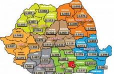 Harta sărăciei din România. Cel mai mic salariu mediu lunar net este în Moldova