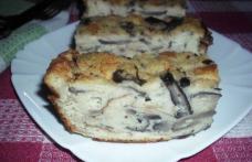 Budincă de ciuperci cu pâine