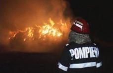 Furaje incendiate de un necunoscut