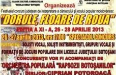 Festivalul Concurs „Dorule, floare de rouă” s-a încheiat. Vezi lista câștigătorilor!