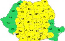 Județul Botosani și astăzi sub atenționare ! COD GALBEN de vijelii, ploi torenţiale şi grindină