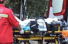 Depășire auto neregulamentară, terminată la spital