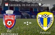 Stadionul Municipal botoșănean găzduiește astăzi meciul FC Botoşani- Petrolul Ploieşti