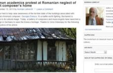 Academicienii cer salvarea casei lui George Enescu din comuna Mihăileni
