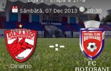 FC Botoșani îi întâlnește astăzi în deplasare pe cei de la Dinamo Bucureşti