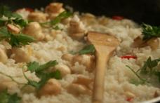 Orez cu ciuperci champignon