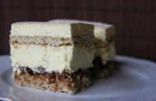 Prăjitură „Deliciu” cu cremă de ciocolată și frișcă