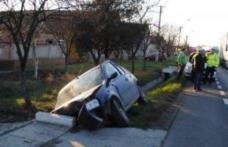 Autoturism grav avariat într-un accident produs în comuna Lozna de un tânăr din Șendriceni