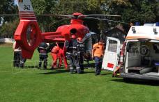 Femeie din Cordăreni cu o malformație genetică transportată de urgență la Iași cu un elicopter SMURD
