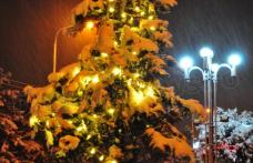 Dorohoiul se pregătește de sărbători, s-au aprins luminile pe străzile municipiului - FOTO
