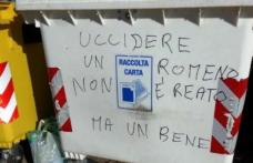Inscripție înfiorătoare în Italia „Uciderea unui român e un lucru bun”
