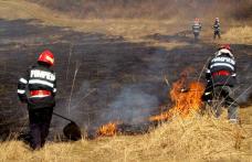 Incendiu de vegetaţie uscată la graniţa cu Ucraina