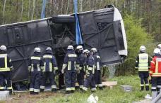 ACCIDENT GRAV în Germania: Un autocar românesc s-a răsturnat. 11 oameni au fost răniţi, trei persoane în stare critică VIDEO /FOTO