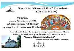 Întâlnire duhovnicească la parohia Dealu Mare – Dorohoi