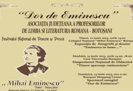 Concursul Naţional „Mihai Eminescu”, ediţia a IV-a. Află unde şi când are loc decernarea trofeului „Poesis Litera”?