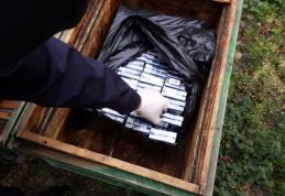 Țigări ascunse în stupi, descoperite la contrabandiștii din Botoşani - FOTO