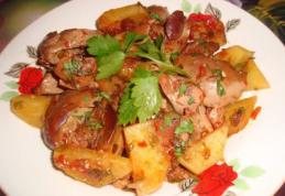 Ficăței la cuptor cu cartofi