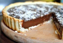 Tartă cu ciocolată și cremă de brânză