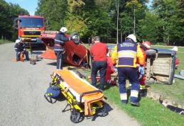 Acțiune de amploare a pompierilor botoșăneni! 30 de persoane rănite într-un accident!
