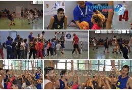 Caravana baschetului a ajuns la Dorohoi: Meci demonstrativ și zeci de premii oferite micuților doritori de mișcare - FOTO