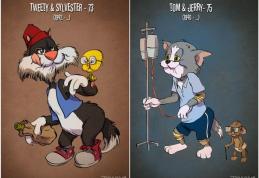 Cum ar arăta personajele de desene animate dacă ar îmbătrâni ? - FOTO