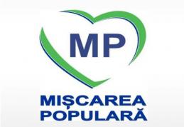 Mişcarea Populară este singurul partid care acceptă şi susţine revendicările exprimate la recentele manifestaţii