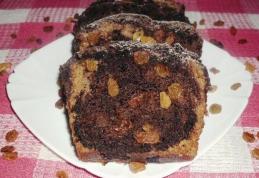 Chec de post cu cacao și stafide