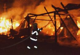 Depozit de lemne distrus, parțial, într-un incendiu! Pagube de peste 30 mii lei