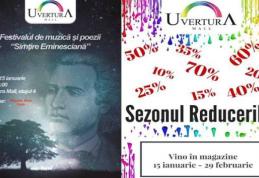 Eminescu, reduceri și ateliere - Evenimente pentru toate vârstele în acest week-end la Uvertura Mall