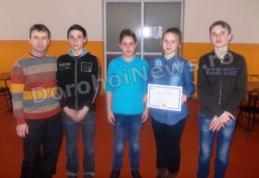 Școala Gimnazială „N. Iorga” Dersca campioană județeană la Olimpiada Gimnaziilor în competiția de șah