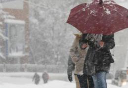 Informare meteorologică de precipitații, ninsori și intensificări ale vântului în toată țara