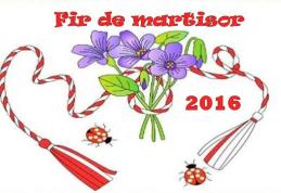 „Fir de Mărțișor” Concurs interjudețean  – ediția a - IV-a 2016