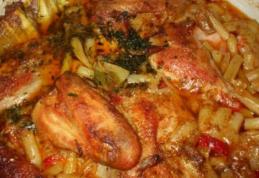 Mâncare de pui cu fasole verde