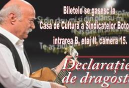 „Declarație de dragoste” - Concert extraordinar susținut de Tudor Gheorghe la Botoșani