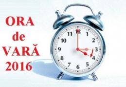 Ora de vară 2016. Când vom da ceasurile cu o oră înainte