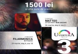 Uvertura Mall - De 3 ani cu tine! Concert susținut de MATTEO și FILARMONICA Botoșani